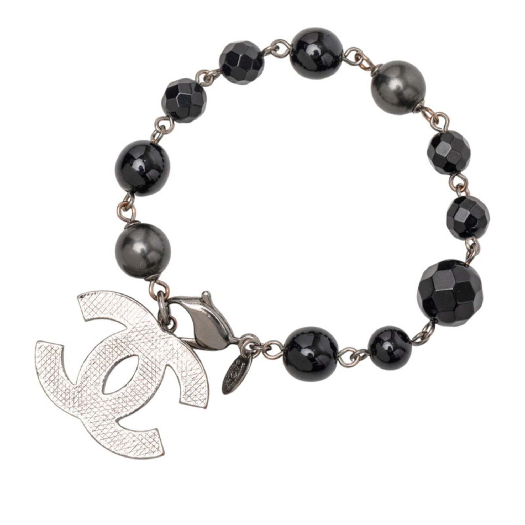 Chanel Black Pearl Logo Charm Bracelet 1110$